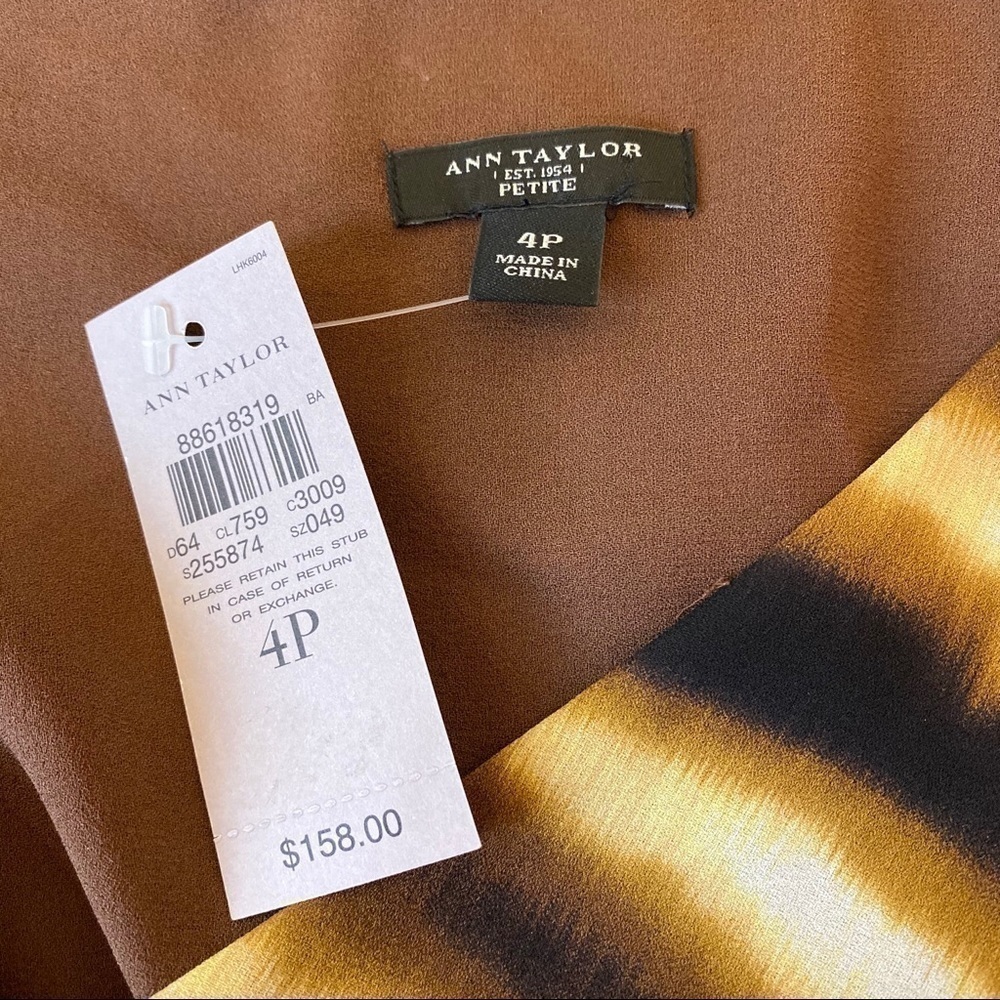 Nwt Ann Taylor light chiffon silk dress. - Picture 6 of 9